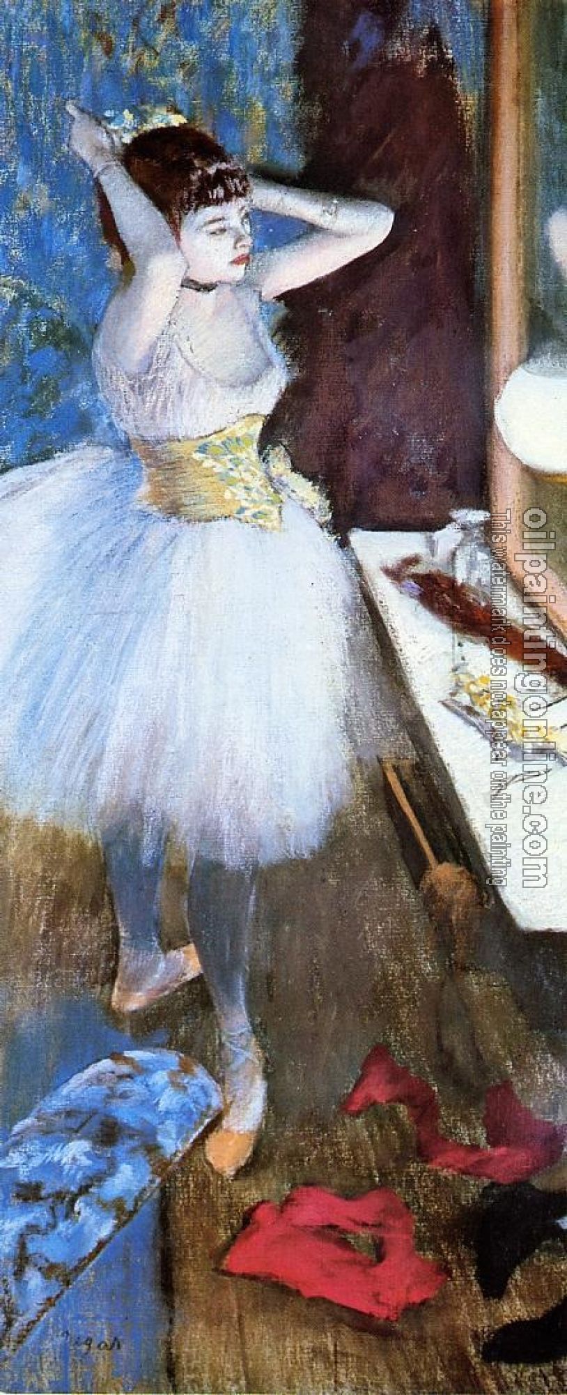 Degas, Edgar - Dancer in Her Dressing Room